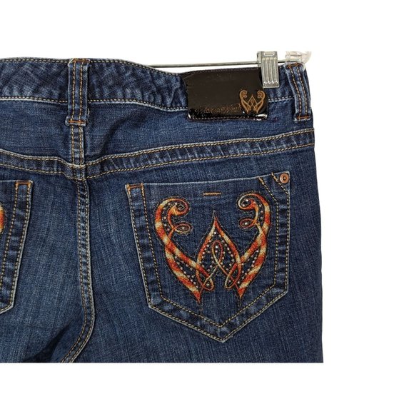 Wicked West Low rise womens‎ blue straight Jeans size 12 - Picture 5 of 8